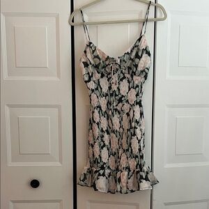 Textured Abstract Print Dress